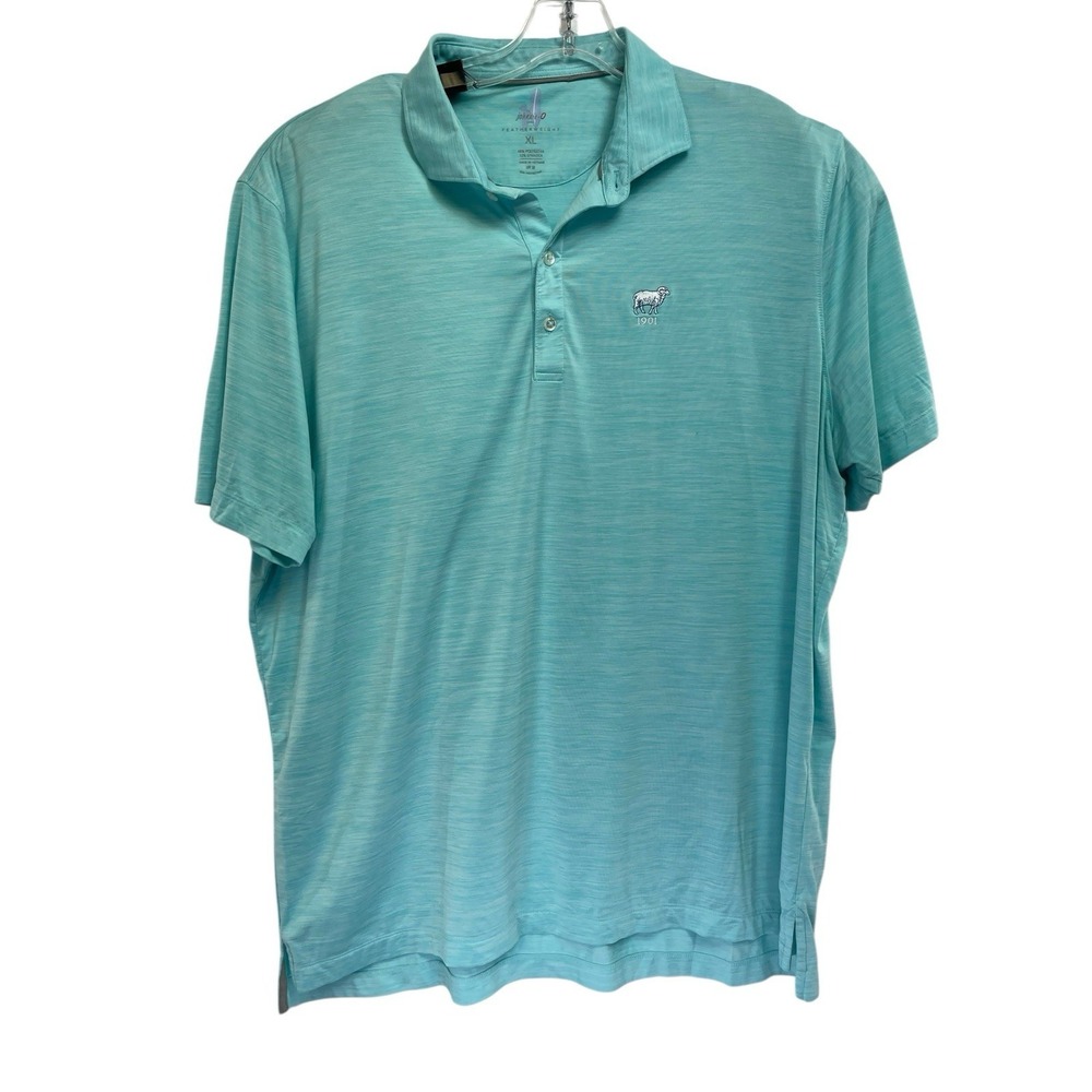 Johnnie "O" Feather Weight /Wilmington C C Mens Sz XL Teal Golf Polo Shirt (W18)